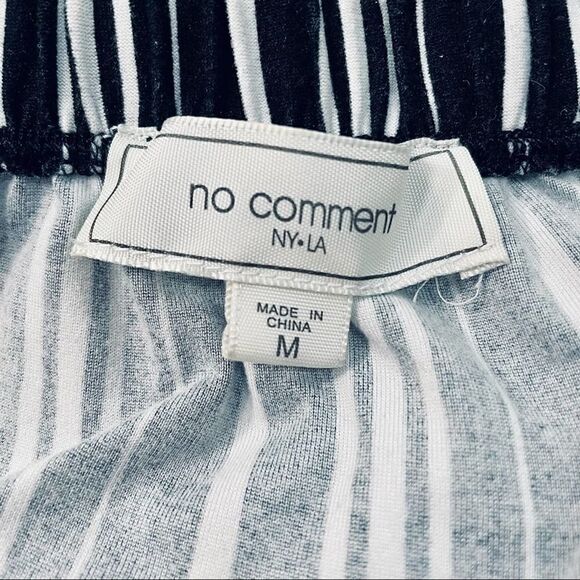 No Comment Off-the-shoulder Striped Mini Dress - Picture 7 of 8